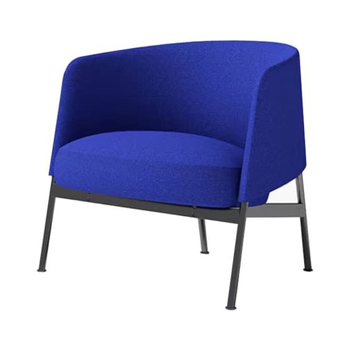 Bensen Collar Lounge Chair with Metal Base Thumbnail