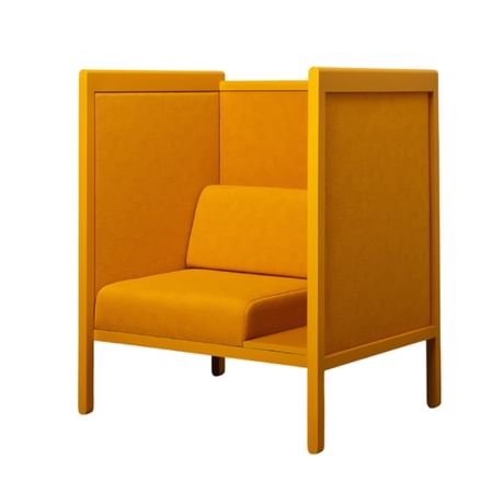 DUM Beech Hotel Privacy Chair with Side Table Table 12