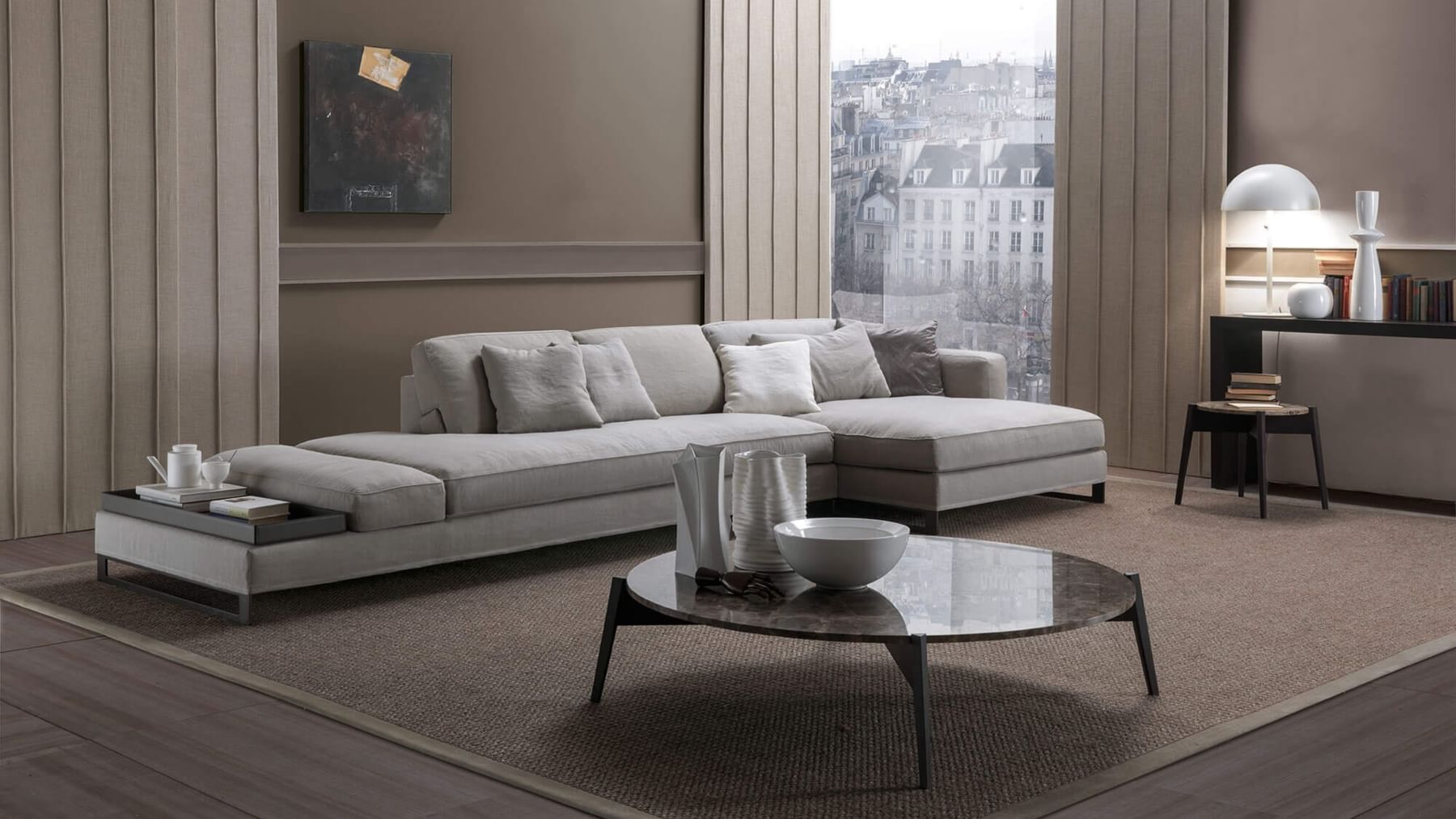 Frigerio Davis Sofa Grey Italian Brand