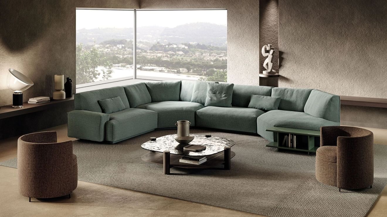Frigerio Dao Soft Modular Sofa Blue