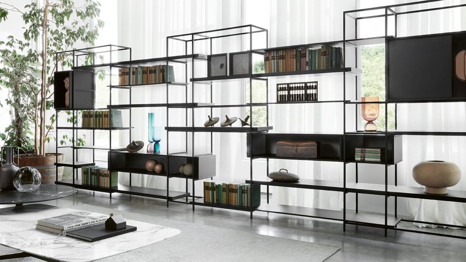 Lema Plain Freestanding Bookcase Storage