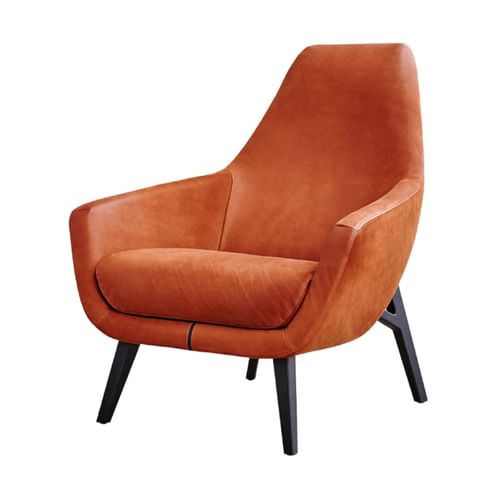 Montis Enzo Lounge Chair Wooden Legs Thumbnail