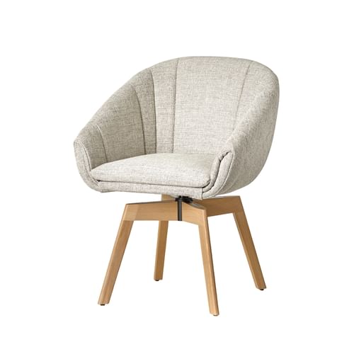 Montis Luna Dining Chair Wooden Swivel Base 03