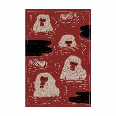 Moooi Carpets Indigo Macaque Carpet A 2