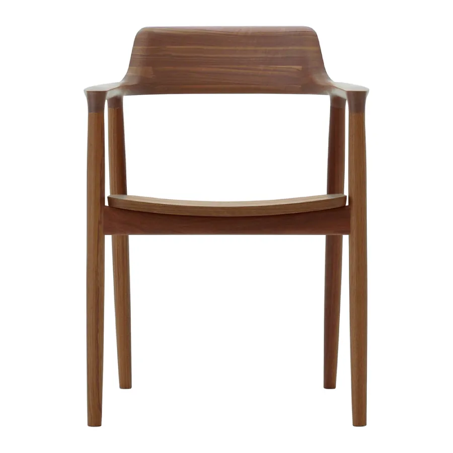 椅子 MARUNI COLLECTION Hiroshima Armchair: Wooden Seat by Maruni | Haute Living