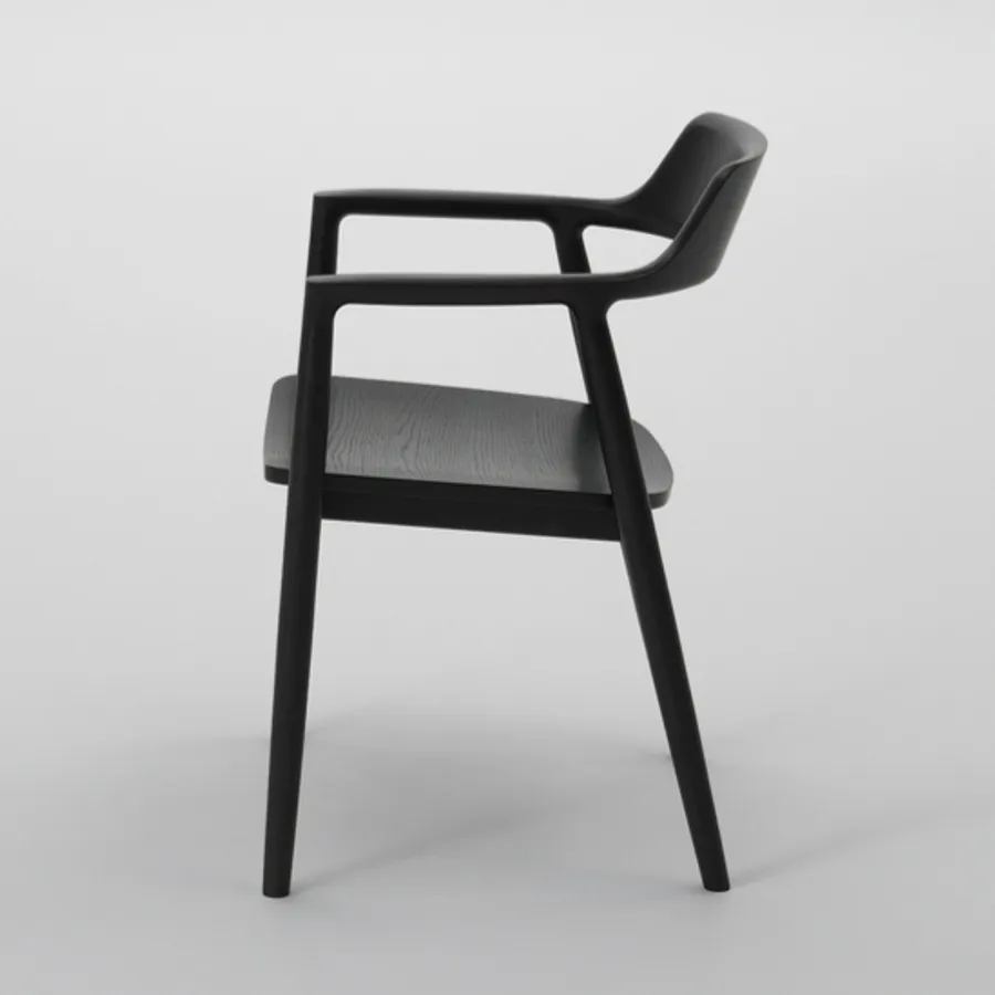 Hiroshima Armchair: Wooden Seat by Maruni | Haute Living