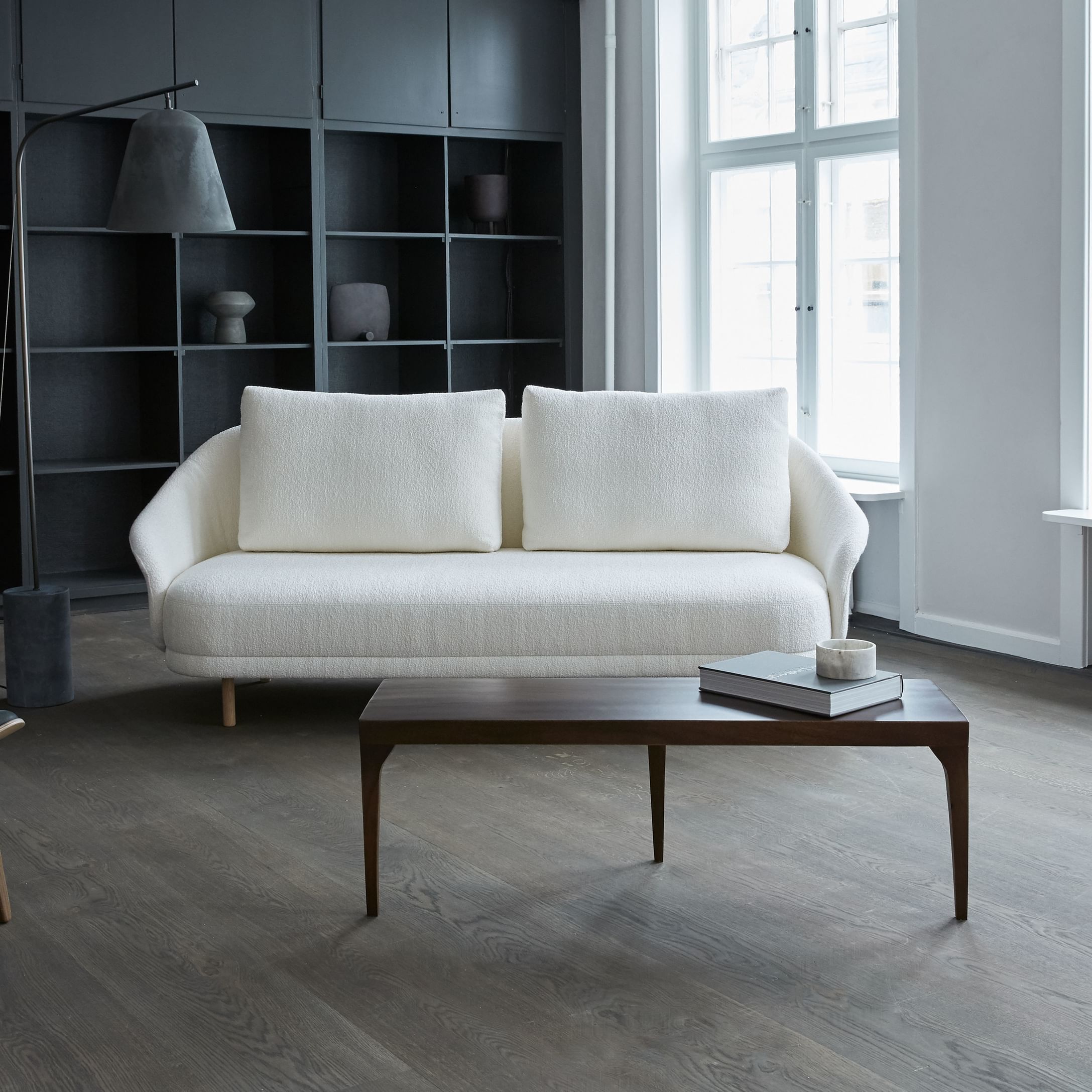 NORR11 new wave sofa white insitu haute living