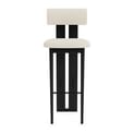 NORR11 Hippo Bar Chair75 Black Barnum24 Front