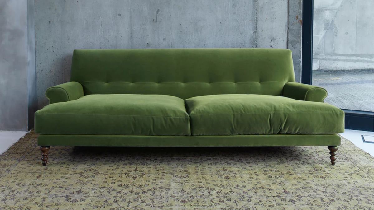 SCP Oscar Sofa Green Upholstered