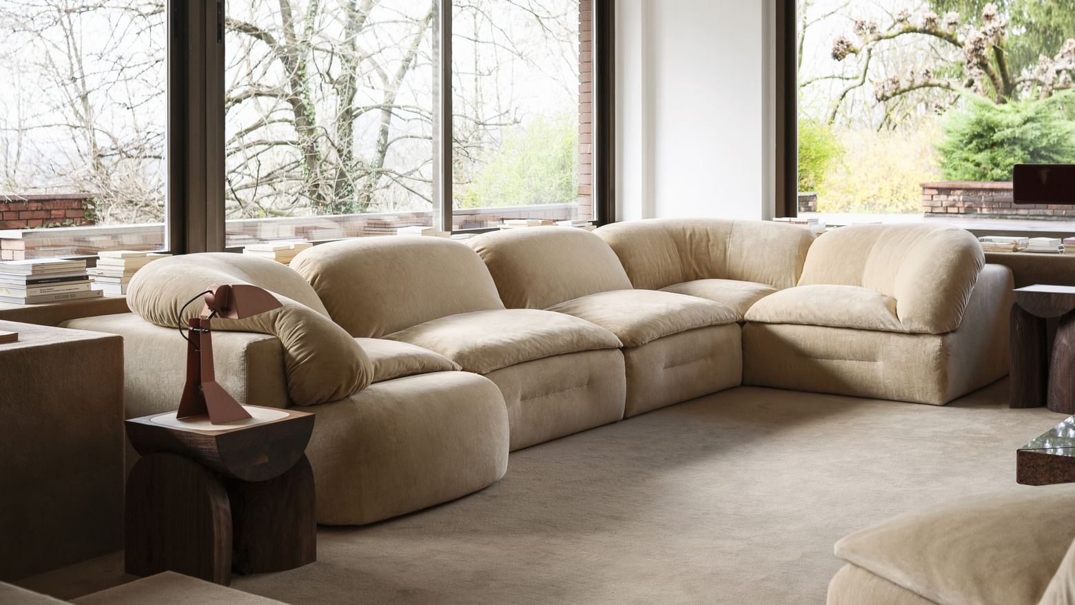 Tacchini Butter Modular Sofa Yellow