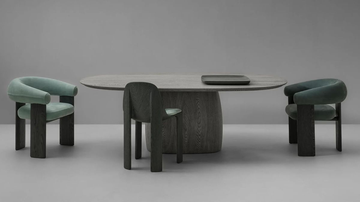 Van Rossum Barrel Dining Table Oval