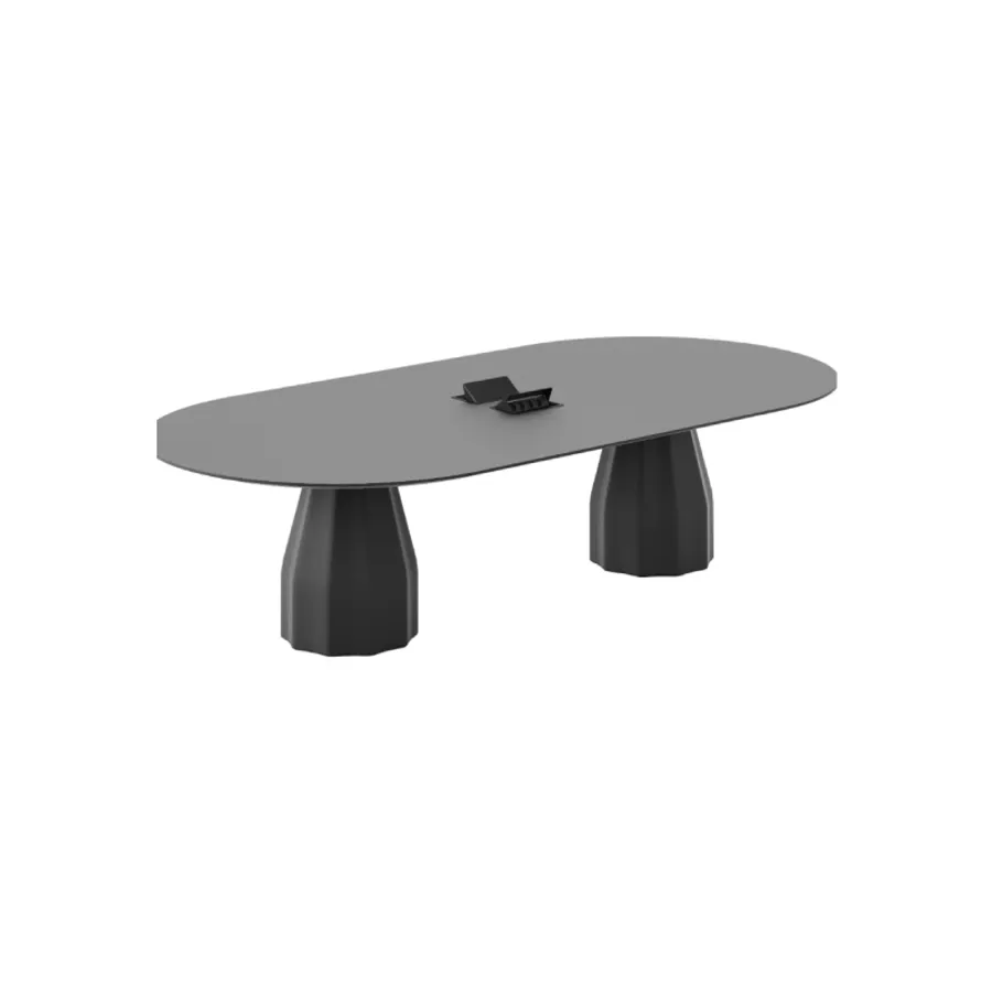 ひでお様限定！【Viccarbe】BURIN TABLE ブラック120Φ Viccarbe Burin table, 120 cm, black - lacquered black
