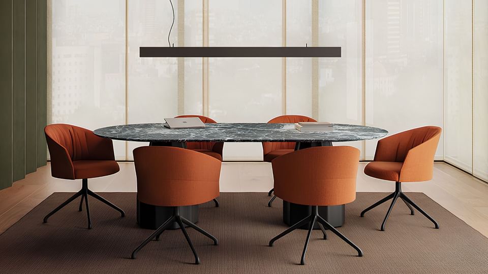 Viccarbe Burin Table Marble