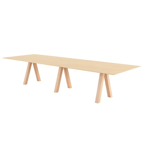 Viccarbe oak trestle table 2