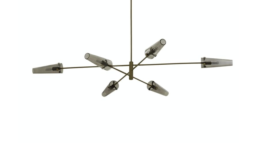 Cto lighting axis 6 pendant bronze haute living