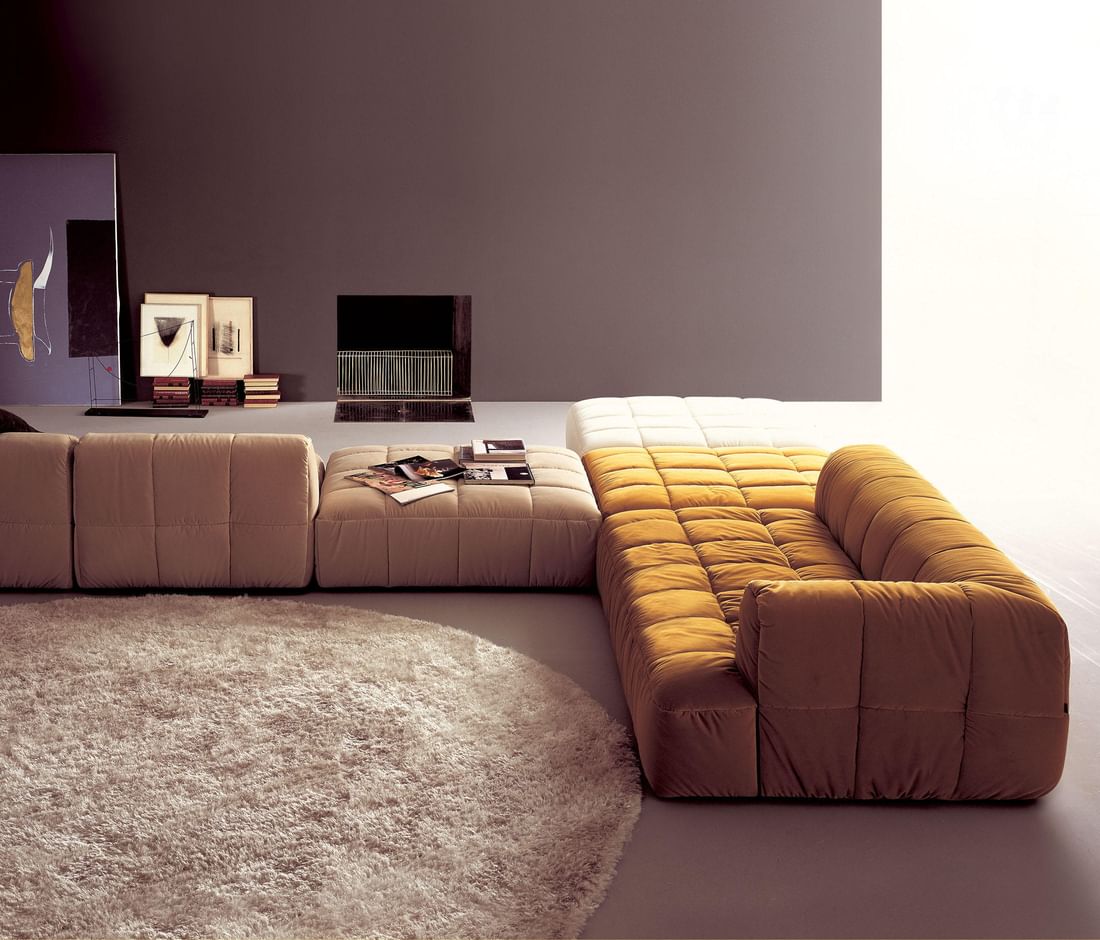 Arflex multicolor strips modular sofa insitu haute living