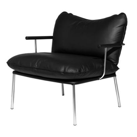 Fogia pico lounge chair leather thumbnail