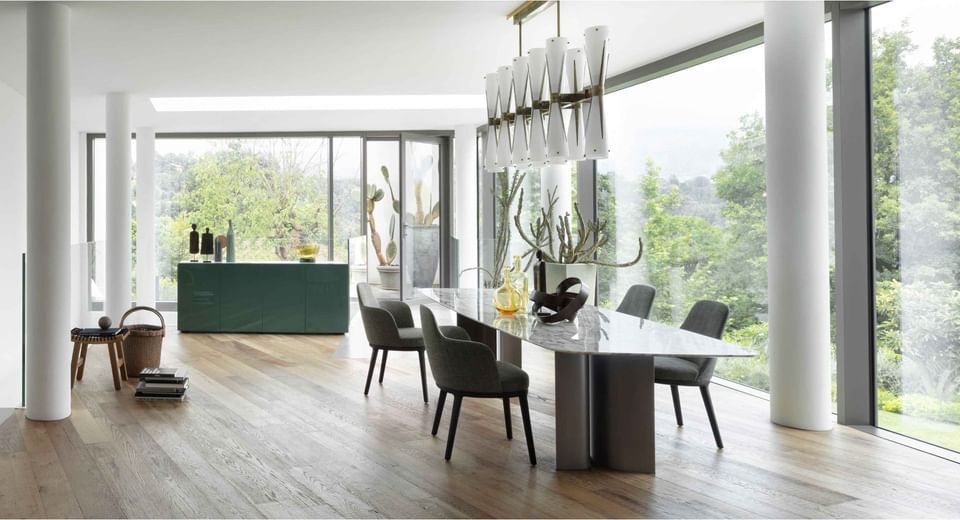 Lema furniture gullwing table insitu dining haute living
