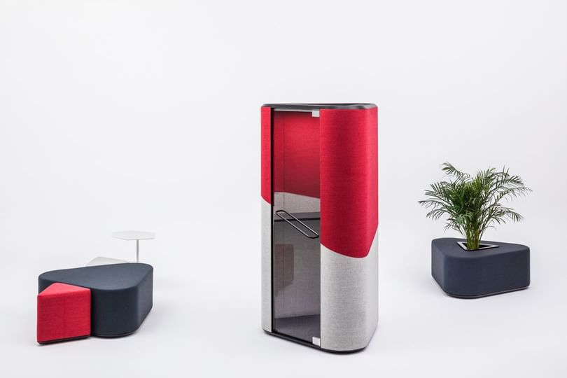 Mdd furniture hana acoustic pod insitu angle haute living