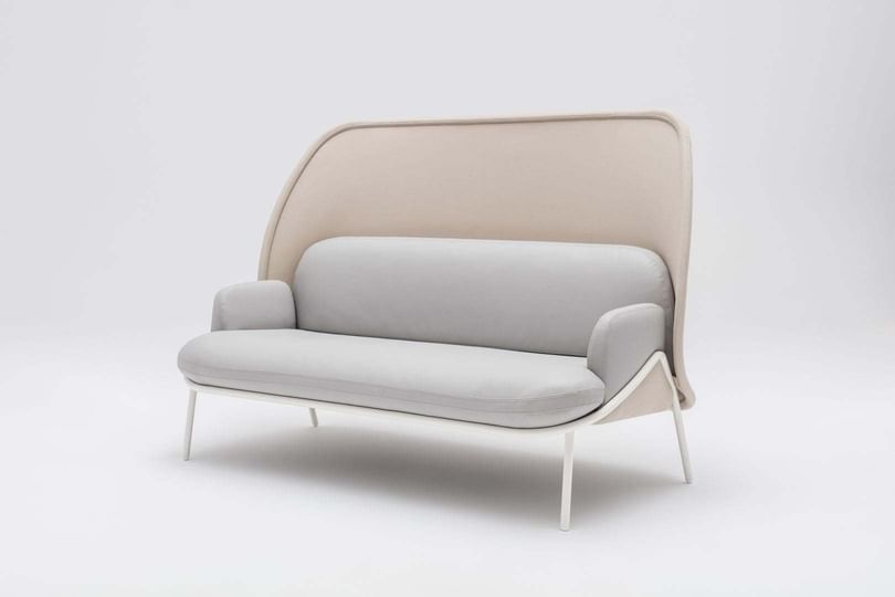 Mdd furniture mesh seating grey angle haute living