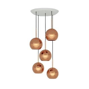 Copper Trio Round Pendant System by Tom Dixon | Haute Living