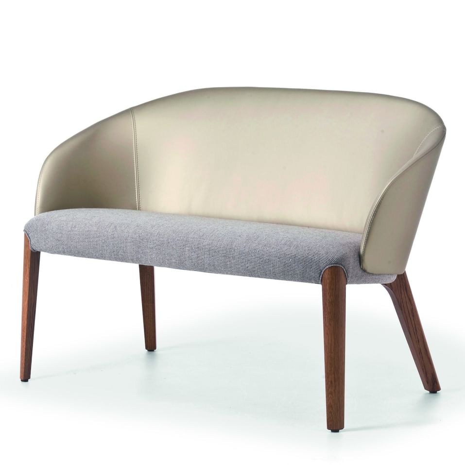 Very wood bellevue 011 dining settee haute living